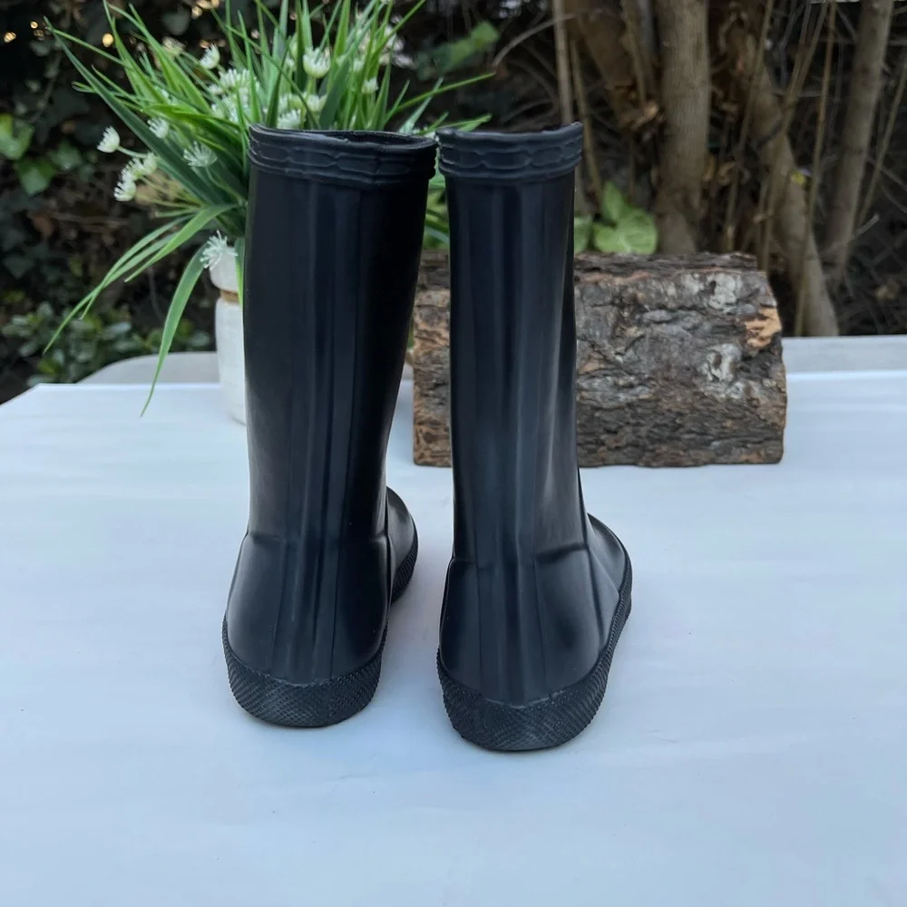 HUNTER Rain Boots black Toddler Size UK 12 US 13 unisex/NEW